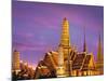 Thailand, Bangkok, Grand Palace, Wat Phra Kaeo at Dusk-Shaun Egan-Mounted Photographic Print