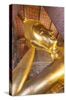 Thailand, Bangkok. Ko Ratanakosin, Wat Pho, Reclining Buddha.-Walter Bibikow-Stretched Canvas
