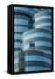 Thailand, Bangkok. Modern office building close-up.-Tom Haseltine-Framed Stretched Canvas