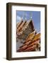 Thailand, Bangkok. Repeating roof design of Wat Benchamabophit.-Brenda Tharp-Framed Photographic Print