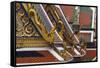 Thailand, Bangkok, Royal Palace architectural detail.-Brenda Tharp-Framed Stretched Canvas
