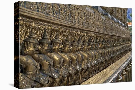 Thailand, Bangkok, Royal Palace, Detail of Decoration-null-Stretched Canvas