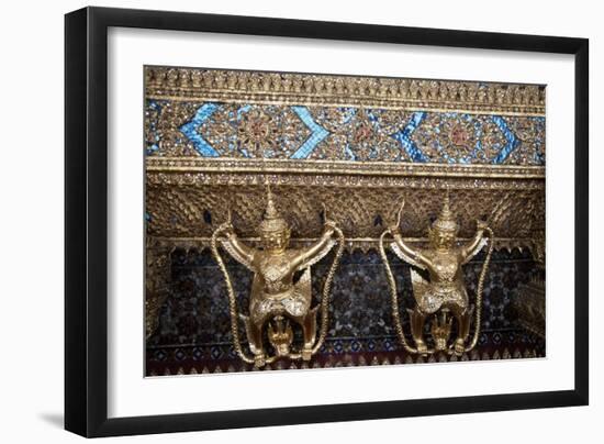 Thailand, Bangkok, Royal Palace, Detail of Decoration-null-Framed Giclee Print