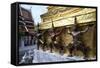 Thailand, Bangkok, Royal Palace, Detail of Statues-null-Framed Stretched Canvas