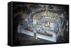 Thailand, Bangkok, Royal Palace, Mural Painting-null-Framed Stretched Canvas