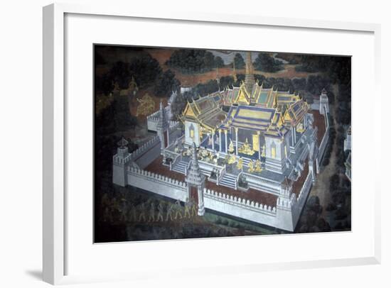 Thailand, Bangkok, Royal Palace, Mural Painting-null-Framed Giclee Print