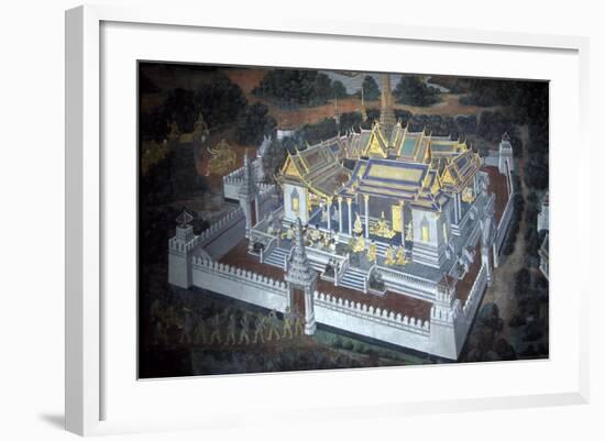 Thailand, Bangkok, Royal Palace, Mural Painting-null-Framed Giclee Print