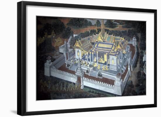 Thailand, Bangkok, Royal Palace, Mural Painting-null-Framed Giclee Print