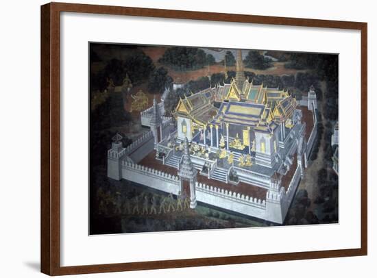 Thailand, Bangkok, Royal Palace, Mural Painting-null-Framed Giclee Print