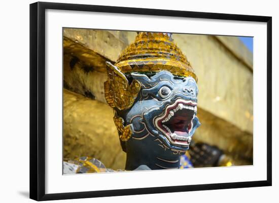 Thailand, Bangkok. Statue at Grand Palace-Matt Freedman-Framed Photographic Print