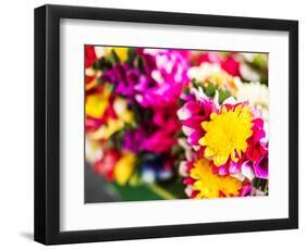 Thailand, Bangkok Street Flower Market. Flowers ready for display.-Terry Eggers-Framed Photographic Print