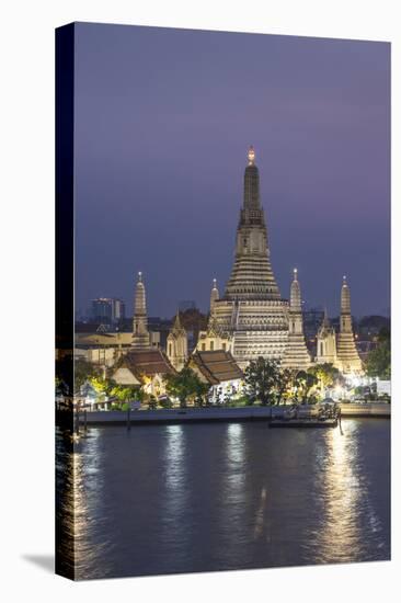 Thailand, Bangkok. Thonburi, Wat Arun detail.-Walter Bibikow-Stretched Canvas