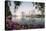 Thailand, Bangkok. View of the City from Benjakiti Park at Dusk-Matteo Colombo-Stretched Canvas