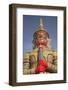 Thailand, Bangkok, warrior statue at Grand Palace, a complex of Buddhist temples-Merrill Images-Framed Photographic Print