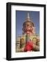 Thailand, Bangkok, warrior statue at Grand Palace, a complex of Buddhist temples-Merrill Images-Framed Photographic Print