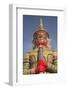 Thailand, Bangkok, warrior statue at Grand Palace, a complex of Buddhist temples-Merrill Images-Framed Photographic Print
