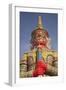 Thailand, Bangkok, warrior statue at Grand Palace, a complex of Buddhist temples-Merrill Images-Framed Photographic Print