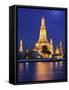 Thailand, Bangkok, Wat Arun Temple at Night-Shaun Egan-Framed Stretched Canvas