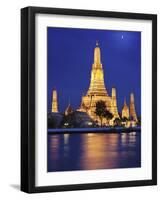 Thailand, Bangkok, Wat Arun Temple at Night-Shaun Egan-Framed Photographic Print