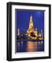 Thailand, Bangkok, Wat Arun Temple at Night-Shaun Egan-Framed Photographic Print