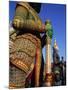 Thailand, Bangkok, Wat Arun, Temple of Dawn, Temple Guardian Statue-Steve Vidler-Mounted Photographic Print
