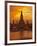 Thailand, Bangkok, Wat Arun ,Temple of the Dawn and Chao Phraya River Illuminated at Sunset-Gavin Hellier-Framed Photographic Print