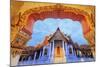 Thailand, Bangkok, Wat Benchamabophit (Marble Temple)-Michele Falzone-Mounted Photographic Print