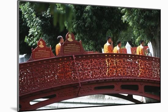 Thailand, Bangkok, Wat Bentchama Bo Bitr-null-Mounted Giclee Print