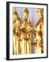 Thailand, Bangkok, Wat Pho Row of Buddhas-Shaun Egan-Framed Photographic Print