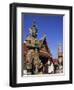 Thailand, Bangkok, Wat Phra Kaew, Grand Palace, Statues in Wat Phra Kaew-Steve Vidler-Framed Photographic Print