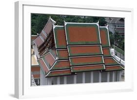 Thailand, Bangkok, Wat Rajanaddaran Temple, Architectural Detail-null-Framed Giclee Print