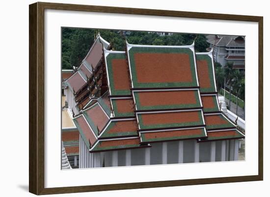 Thailand, Bangkok, Wat Rajanaddaran Temple, Architectural Detail-null-Framed Giclee Print