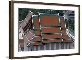 Thailand, Bangkok, Wat Rajanaddaran Temple, Architectural Detail-null-Framed Giclee Print