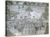 Thailand, Bangkok, Wat Rajanaddaran Temple-null-Stretched Canvas