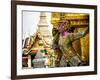 Thailand, Bangkok, Yaksha at Wat Phra Kaeo The Grand Palace-Terry Eggers-Framed Photographic Print