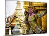 Thailand, Bangkok, Yaksha at Wat Phra Kaeo The Grand Palace-Terry Eggers-Mounted Photographic Print