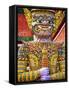 Thailand, Bangkok, Yaksha at Wat Phra Kaeo The Grand Palace-Terry Eggers-Framed Stretched Canvas