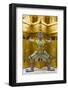 Thailand, Bangkok. Yaksha, demons, guard one of the golden chedi at Wat Phra Kaew.-Brenda Tharp-Framed Photographic Print