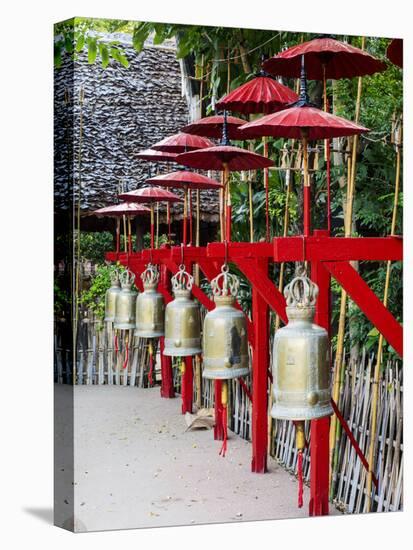 Thailand, Chiang Mai, Bells of Wat Prasingh-Terry Eggers-Stretched Canvas