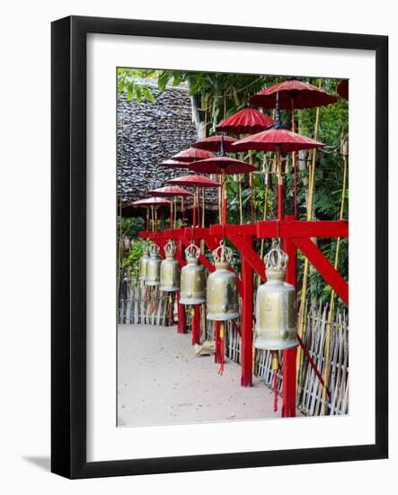 Thailand, Chiang Mai, Bells of Wat Prasingh-Terry Eggers-Framed Photographic Print