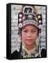 Thailand, Chiang Mai, Chiang Mai Flower Festival, Akha Hilltribe Girl-Steve Vidler-Framed Stretched Canvas