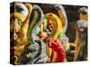 Thailand, Chiang Mai, Cobra Snake replica display-Terry Eggers-Stretched Canvas