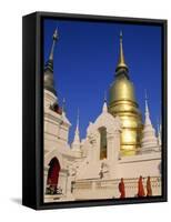 Thailand, Chiang Mai, Wat Suan Dok-Steve Vidler-Framed Stretched Canvas