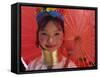 Thailand, Chiang Rai, Long Neck Karen Hilltribe, Long Neck Girl-Steve Vidler-Framed Stretched Canvas