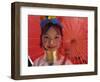 Thailand, Chiang Rai, Long Neck Karen Hilltribe, Long Neck Girl-Steve Vidler-Framed Photographic Print