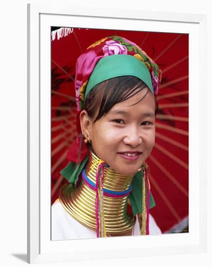 Thailand, Chiang Rai, Long Neck Karen Hilltribe, Long Neck Woman-Steve Vidler-Framed Photographic Print
