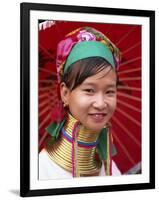 Thailand, Chiang Rai, Long Neck Karen Hilltribe, Long Neck Woman-Steve Vidler-Framed Photographic Print