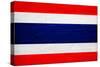 Thailand Flag Design with Wood Patterning - Flags of the World Series-Philippe Hugonnard-Stretched Canvas