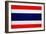 Thailand Flag Design with Wood Patterning - Flags of the World Series-Philippe Hugonnard-Framed Art Print