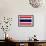 Thailand Flag Design with Wood Patterning - Flags of the World Series-Philippe Hugonnard-Framed Art Print displayed on a wall